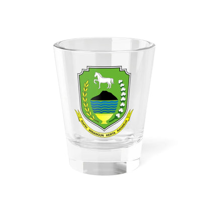 Seal of Kuningan Regency (Indonesia) (Coat of Arms) Shot Glass 1.5oz 1.5oz - Go Mug Yourself