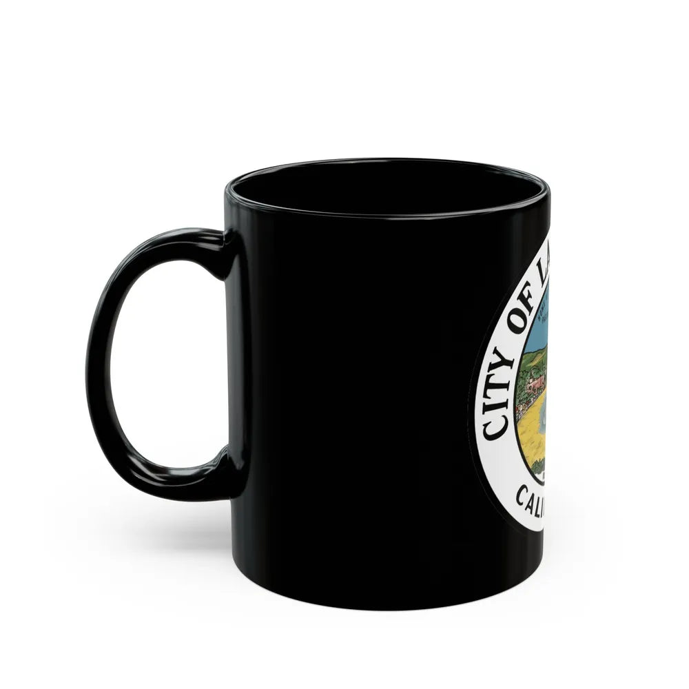 Seal of Laguna Beach California - Black Coffee Mug-Go Mug Yourself