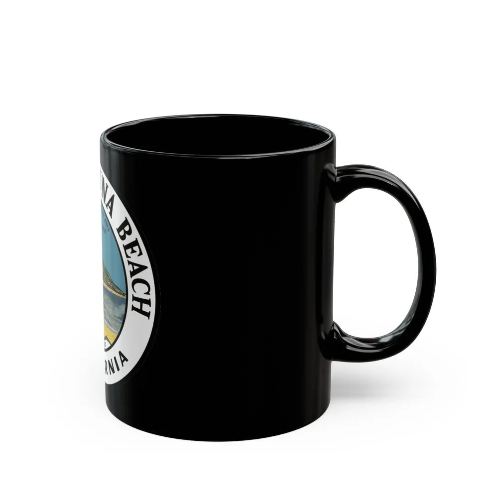 Seal of Laguna Beach California - Black Coffee Mug-Go Mug Yourself