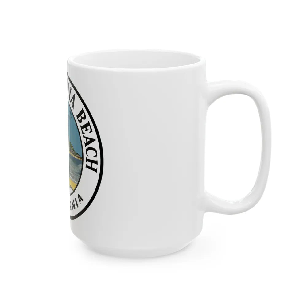 Seal of Laguna Beach California - White Coffee Mug-Go Mug Yourself