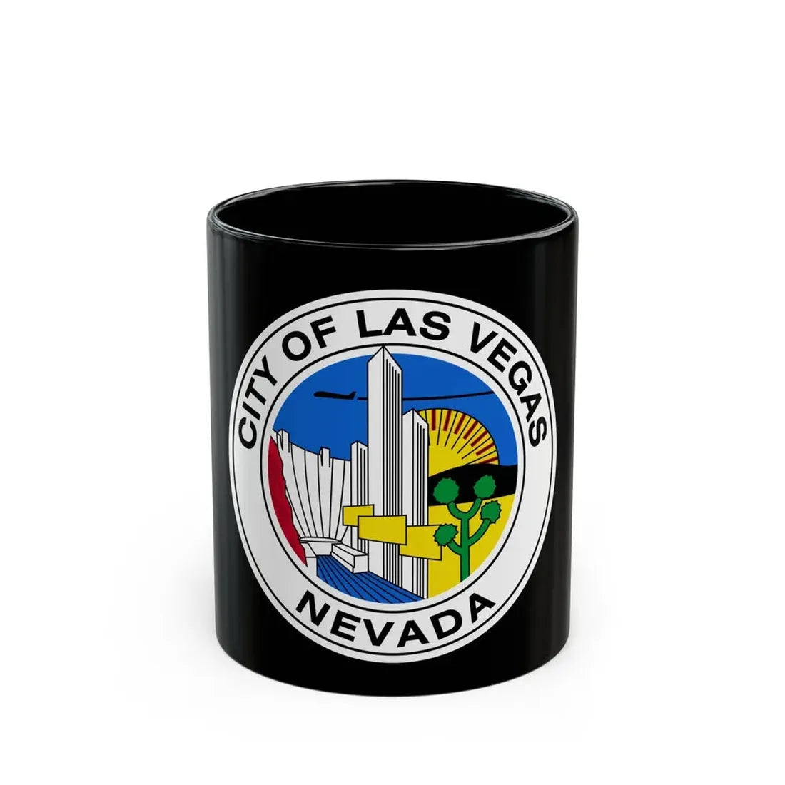 Seal of Las Vegas Nevada - Black Coffee Mug 11oz - Go Mug Yourself