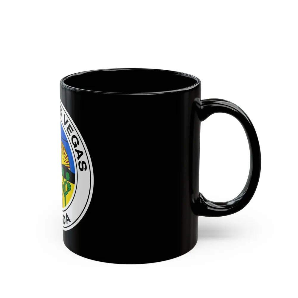 Seal of Las Vegas Nevada - Black Coffee Mug-Go Mug Yourself