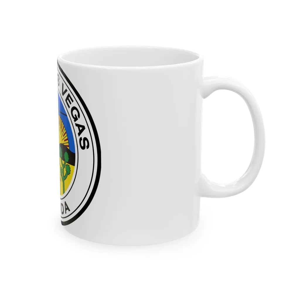 Seal of Las Vegas Nevada - White Coffee Mug-Go Mug Yourself