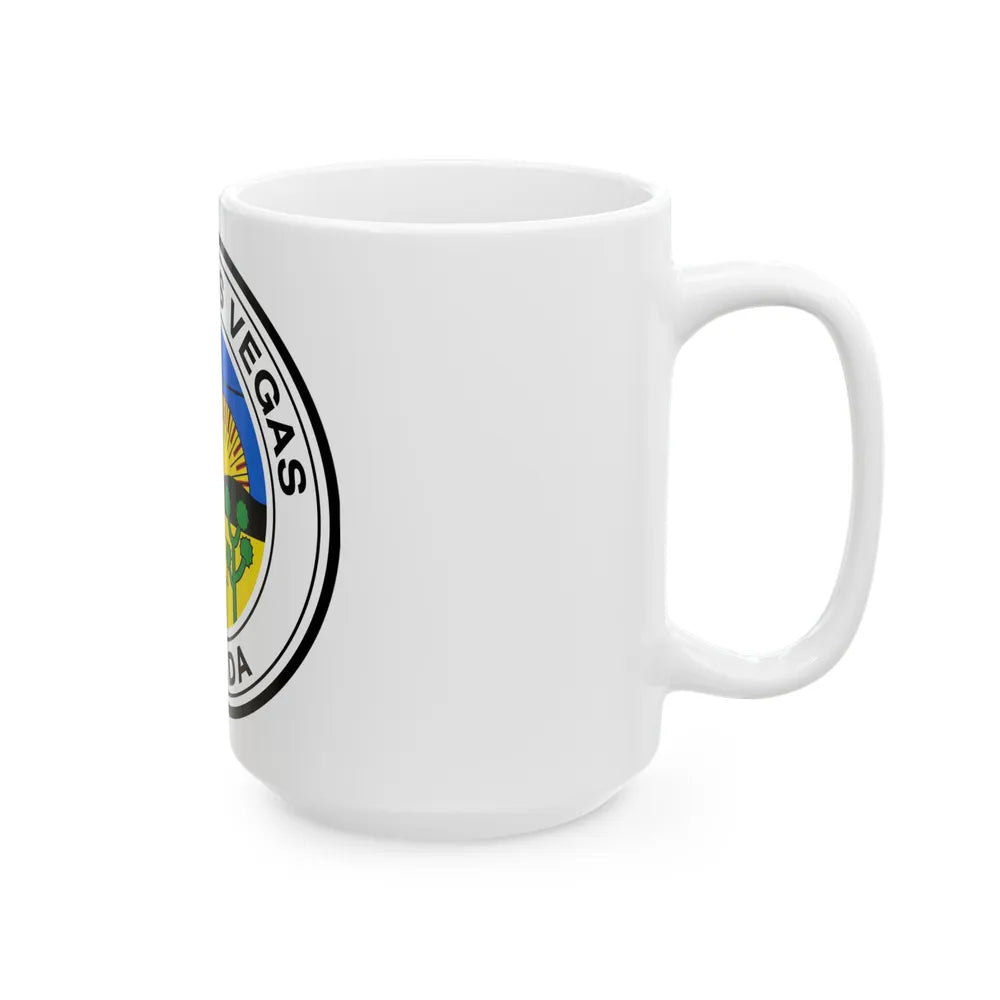 Seal of Las Vegas Nevada - White Coffee Mug-Go Mug Yourself