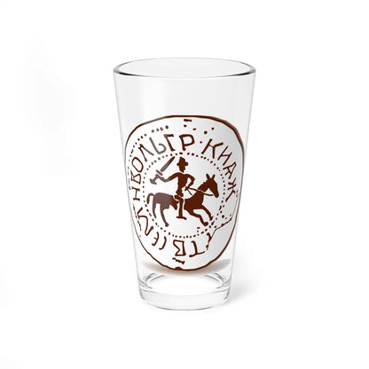 Seal of Lengvenis 1395 (Belarus) (Coat of Arms) Pint Glass 16oz 16oz - Go Mug Yourself