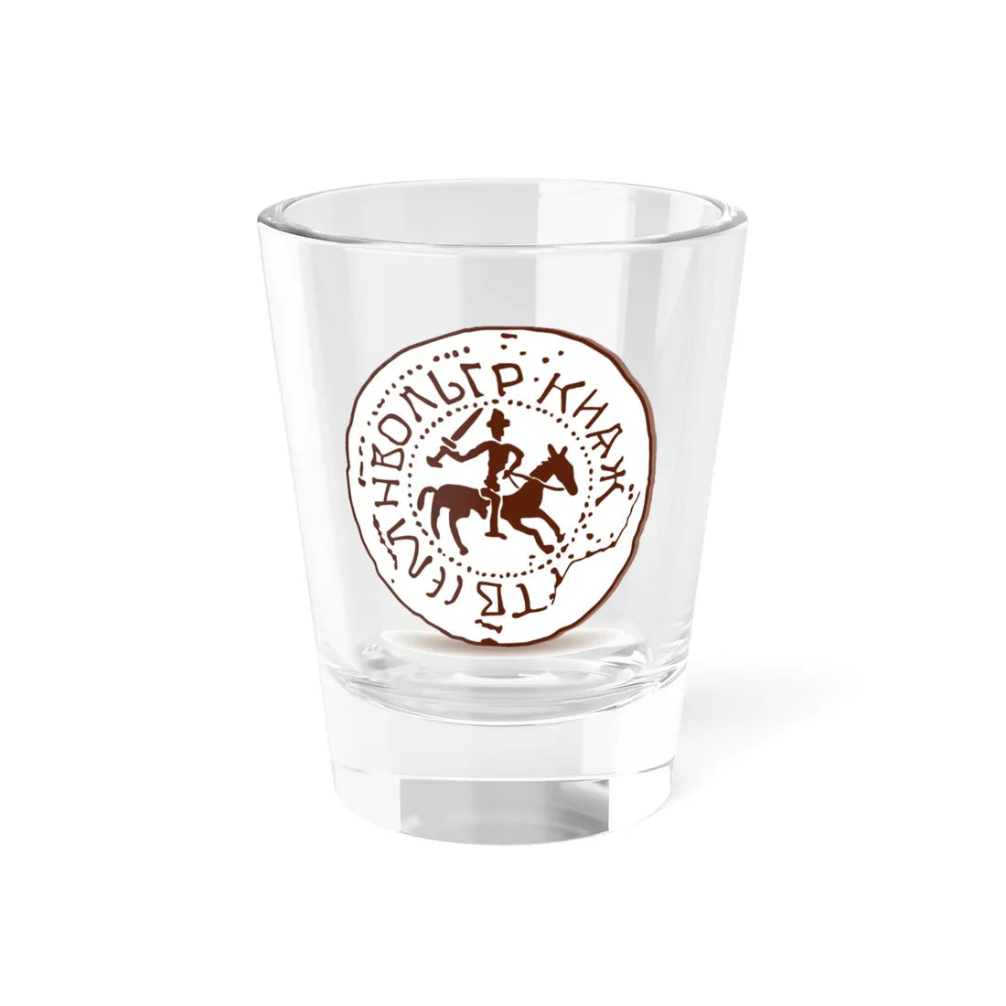 Seal of Lengvenis 1395 (Belarus) (Coat of Arms) Shot Glass 1.5oz 1.5oz - Go Mug Yourself