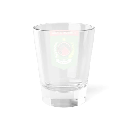 Seal of Lombok Utara Regency (Indonesia) (Coat of Arms) Shot Glass 1.5oz - Go Mug Yourself