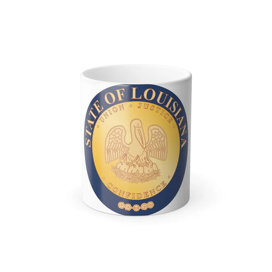 Seal of Louisiana 1902 2006 - Color Changing Mug 11oz-11oz-Go Mug Yourself