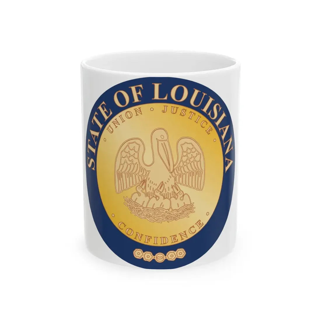 Seal of Louisiana 1902 2006 - White Coffee Mug 11oz - Go Mug Yourself