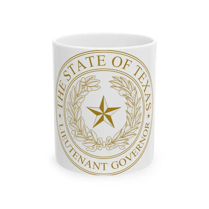 Seal of Lt Governor of Texas - White Coffee Mug-11oz-Go Mug Yourself