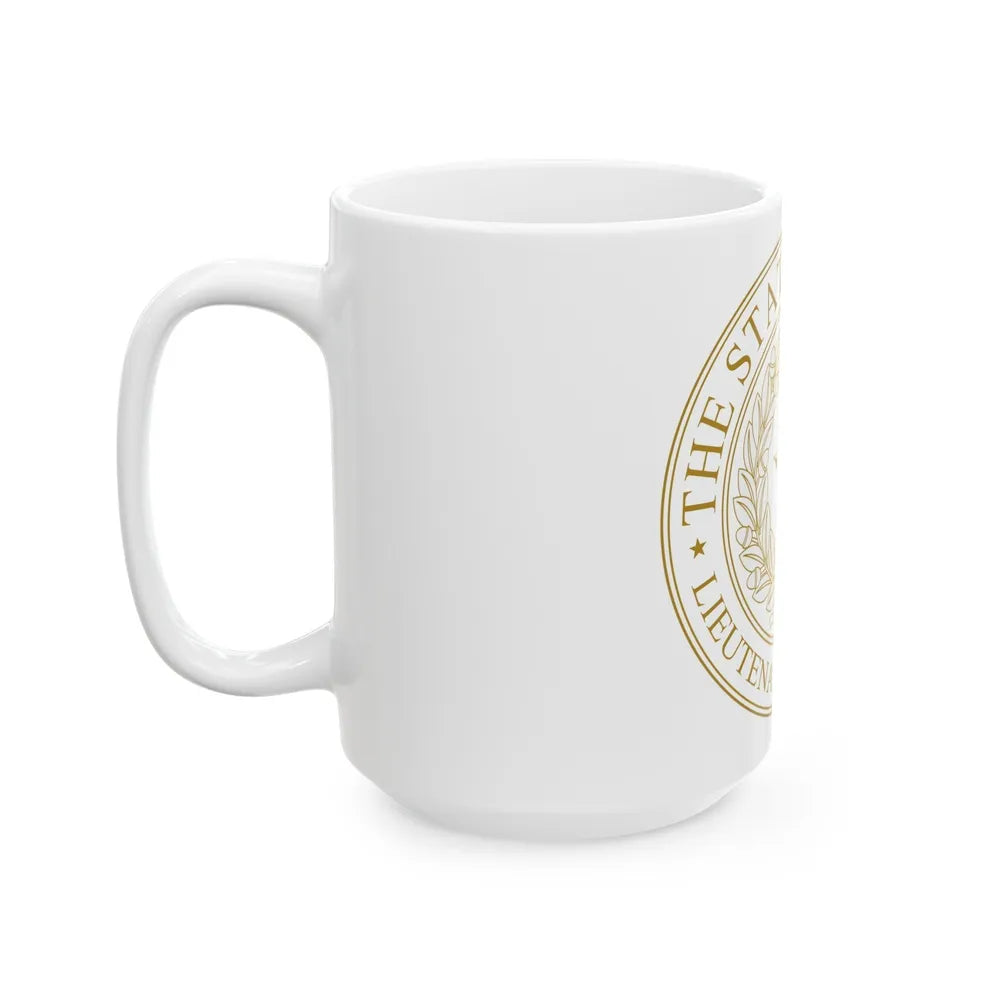 Seal of Lt Governor of Texas - White Coffee Mug-Go Mug Yourself