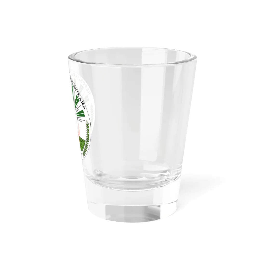 Seal of Madagascar 1993-1998 (Madagascar) (Coat of Arms) Shot Glass 1.5oz - Go Mug Yourself