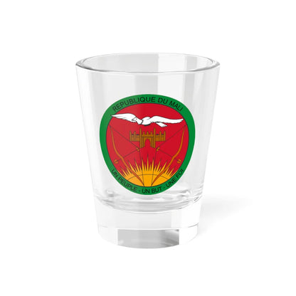 Seal of Mali 1961-1982 (Mali) (Coat of Arms) Shot Glass 1.5oz 1.5oz - Go Mug Yourself