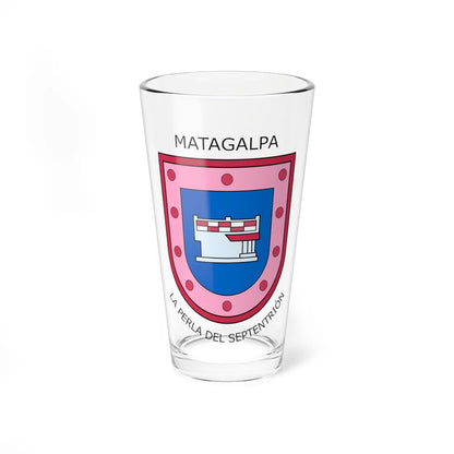 Seal of Matagalpa (Nicaragua) (Coat of Arms) Pint Glass 16oz 16oz - Go Mug Yourself