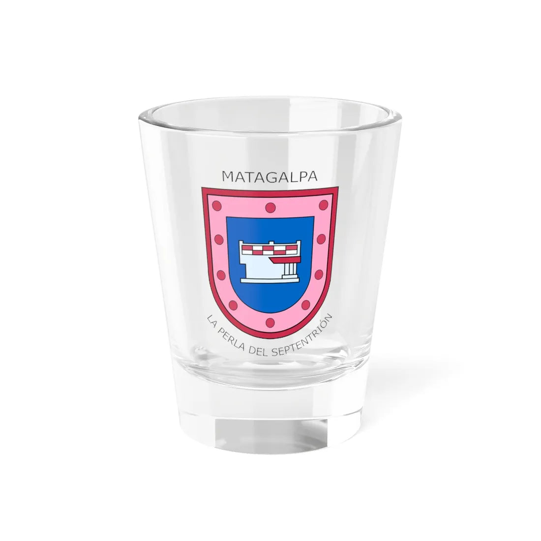 Seal of Matagalpa (Nicaragua) (Coat of Arms) Shot Glass 1.5oz 1.5oz - Go Mug Yourself