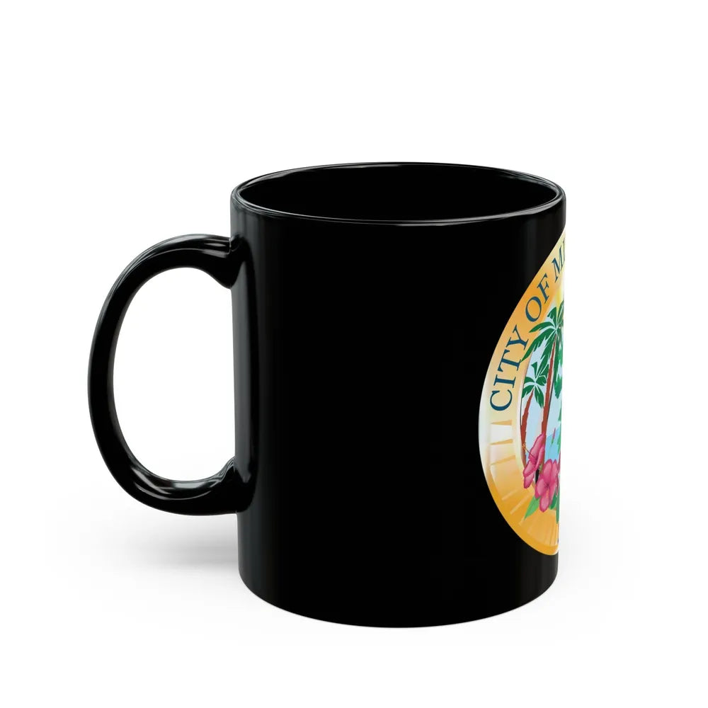 Seal of Miami Gardens Florida - Black Coffee Mug-Go Mug Yourself