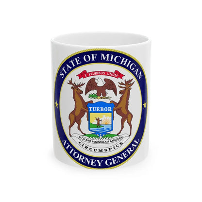 Seal of Michigan Attorney General - White Coffee Mug-11oz-Go Mug Yourself