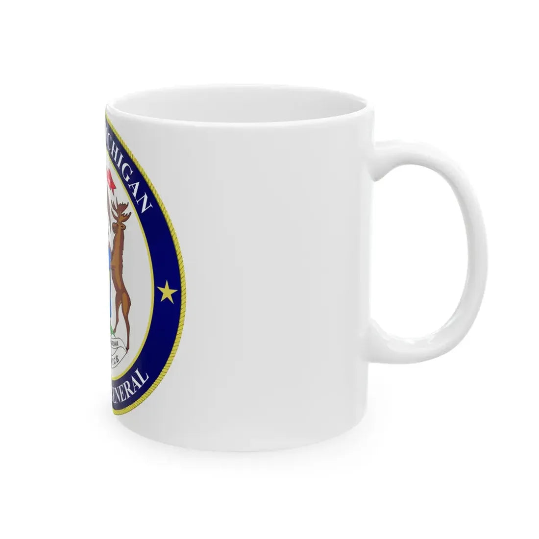 Seal of Michigan Attorney General - White Coffee Mug - Go Mug Yourself