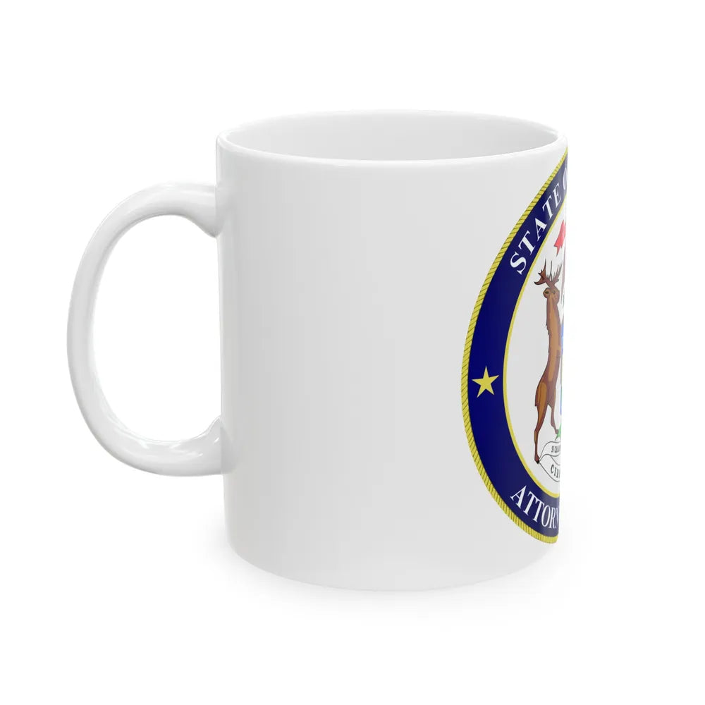 Seal of Michigan Attorney General - White Coffee Mug-Go Mug Yourself