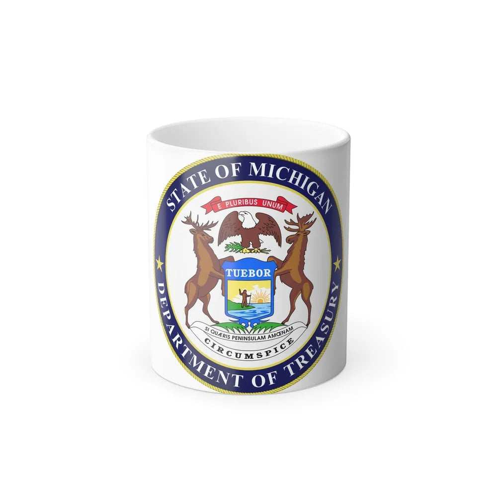 Seal of Michigan Department of Treasury - Color Changing Mug 11oz-11oz-Go Mug Yourself