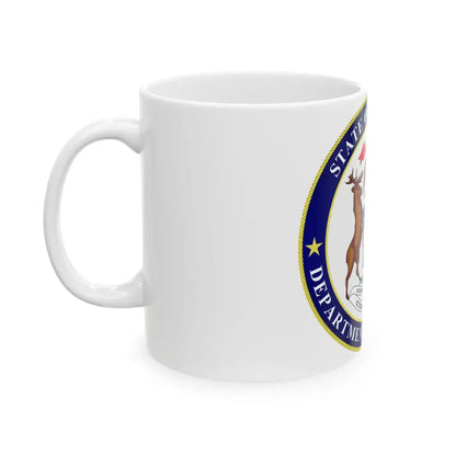 Seal of Michigan Department of Treasury - White Coffee Mug - Go Mug Yourself