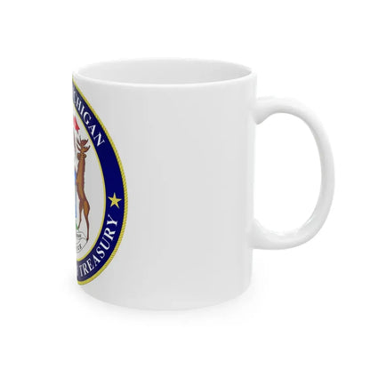 Seal of Michigan Department of Treasury - White Coffee Mug - Go Mug Yourself