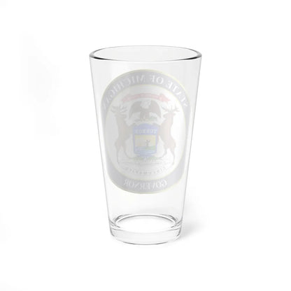 Seal of Michigan Governor - Pint Glass 16oz-Go Mug Yourself