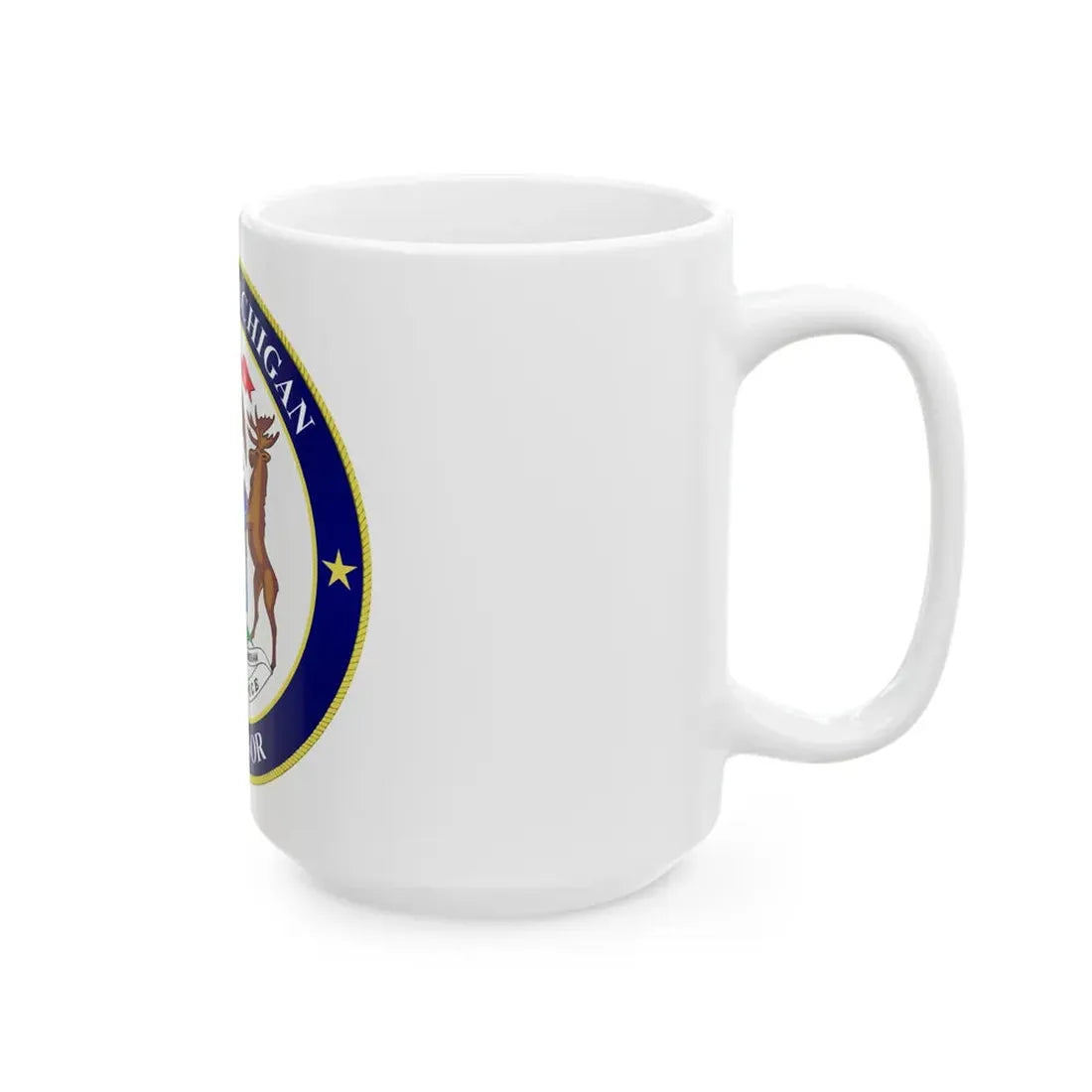 Seal of Michigan Governor - White Coffee Mug - Go Mug Yourself