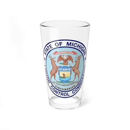 Seal of Michigan Liquor Control Commission - Pint Glass 16oz-16oz-Go Mug Yourself