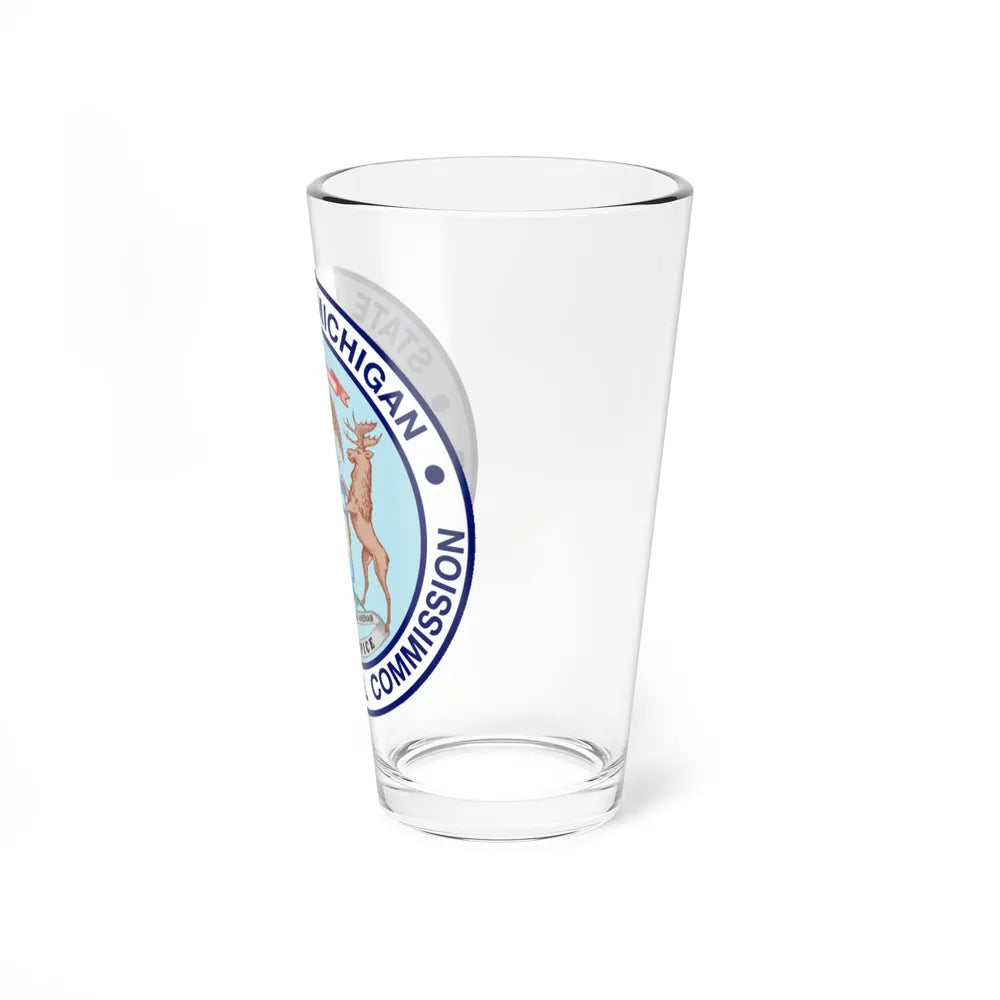 Seal of Michigan Liquor Control Commission - Pint Glass 16oz-Go Mug Yourself