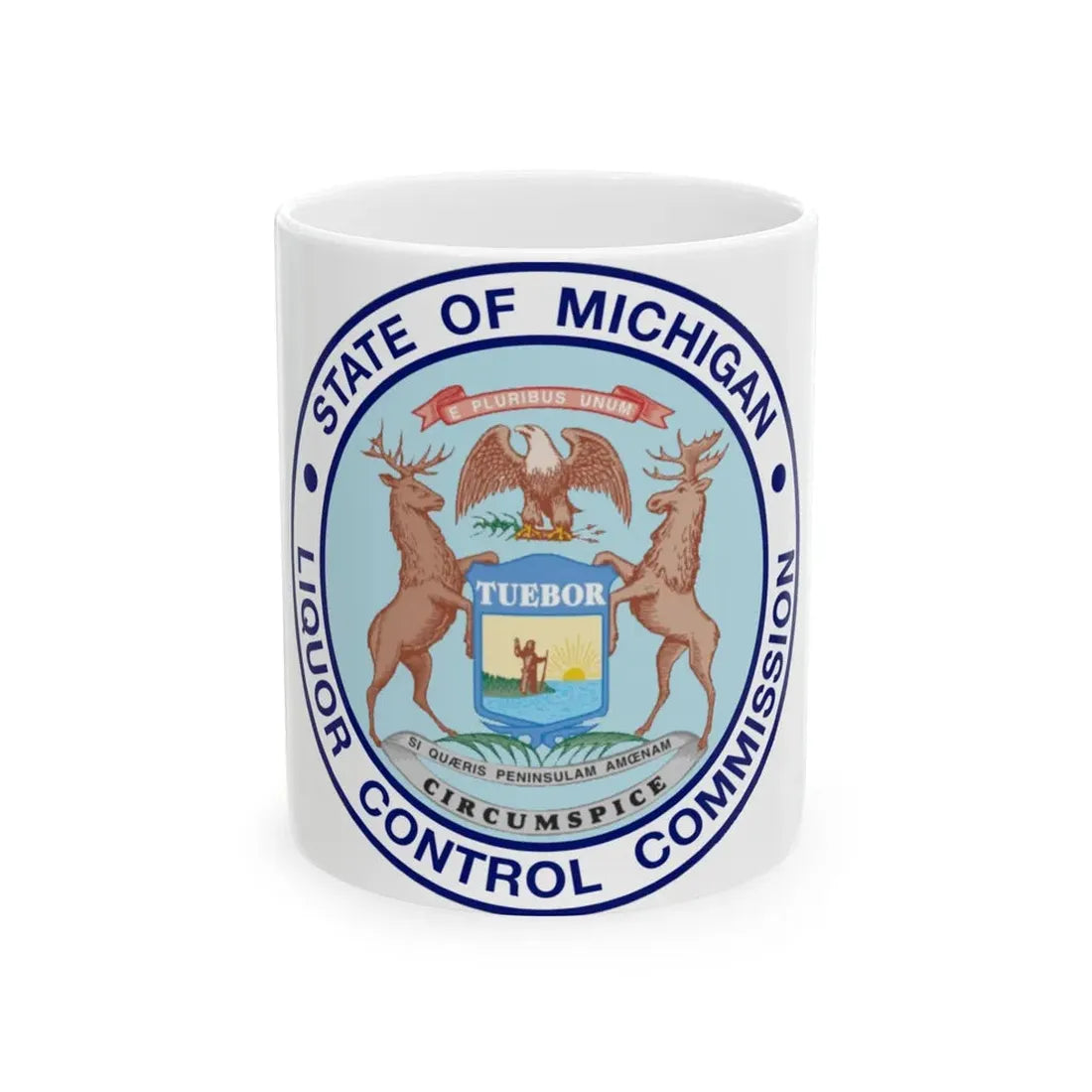 Seal of Michigan Liquor Control Commission - White Coffee Mug 11oz - Go Mug Yourself