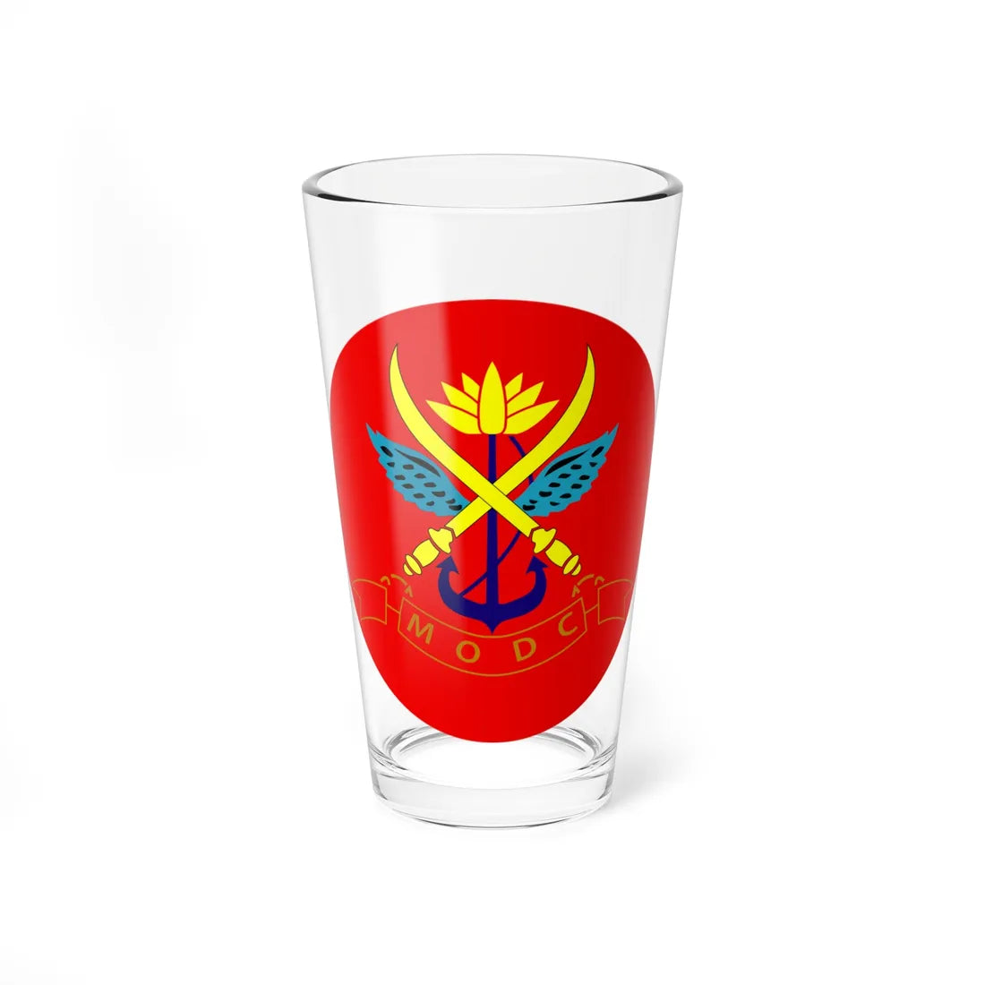 Seal of Ministry of Defence Constabulary MODC (Bangladesh) (Coat of Arms) Pint Glass 16oz 16oz - Go Mug Yourself