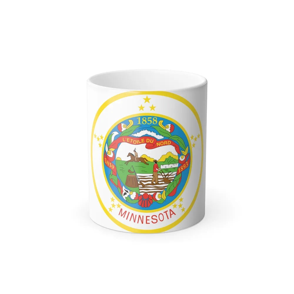 Seal of Minnesota 1858 1971 - Color Changing Mug 11oz-11oz-Go Mug Yourself