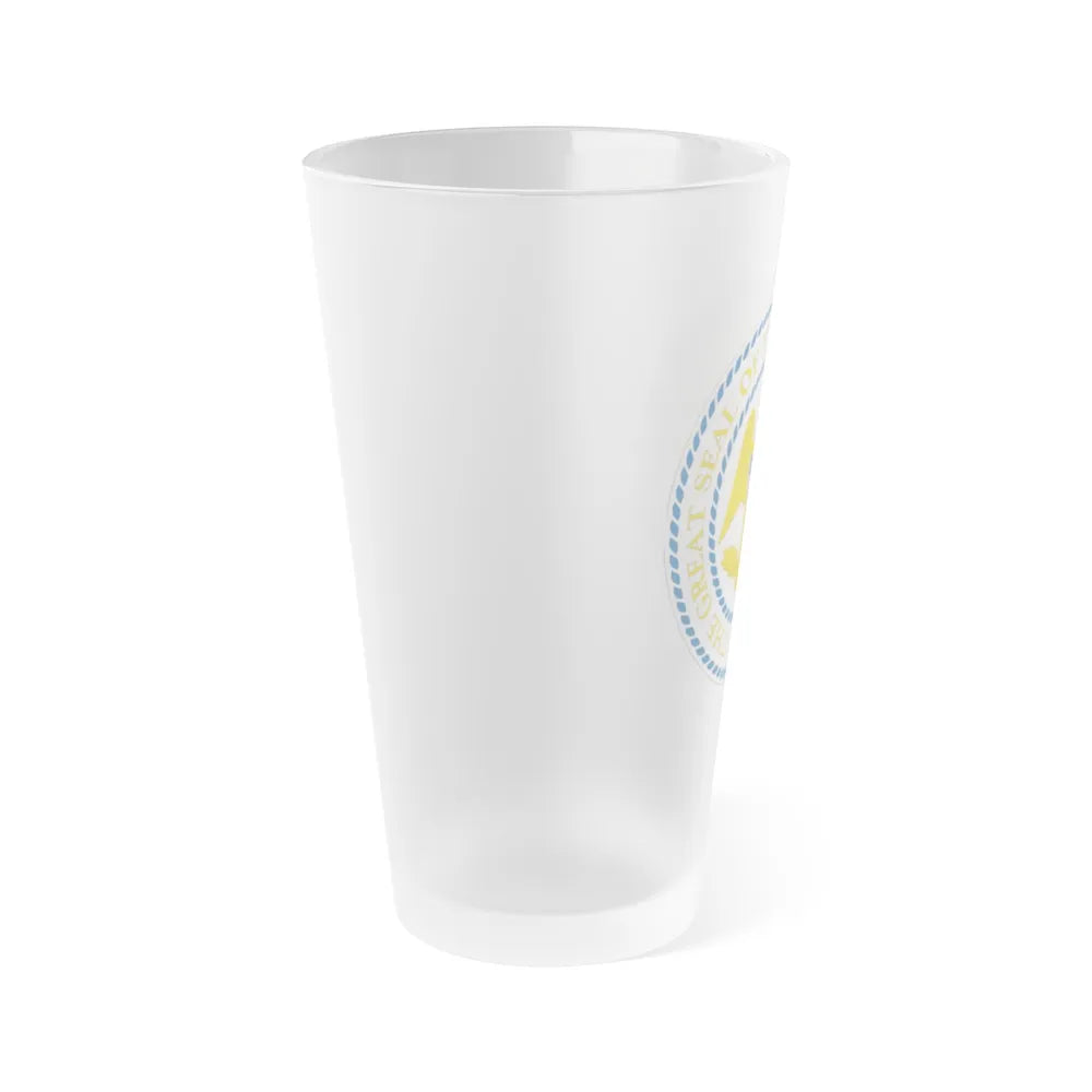 Seal of Mississippi 1879 2014 - Frosted Pint Glass 16oz-Go Mug Yourself