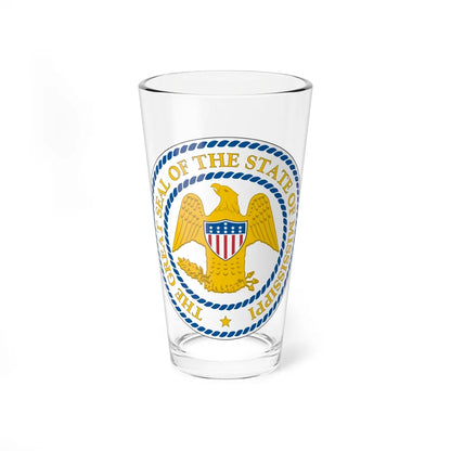 Seal of Mississippi 1879 2014 - Pint Glass 16oz-16oz-Go Mug Yourself