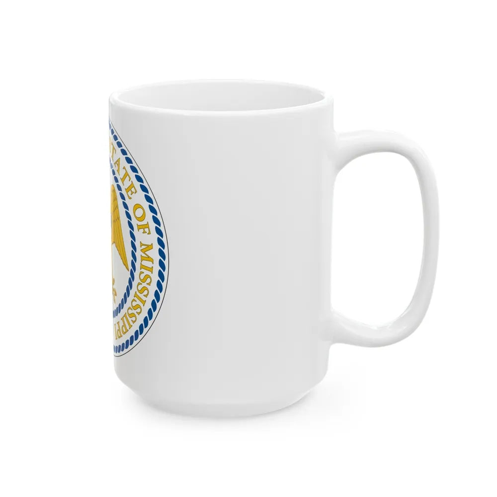 Seal of Mississippi 1879 2014 - White Coffee Mug-Go Mug Yourself