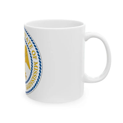 Seal of Mississippi 1879 2014 - White Coffee Mug-Go Mug Yourself