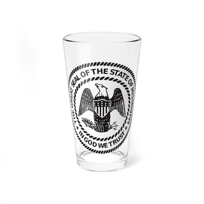 Seal of Mississippi BW - Pint Glass 16oz-16oz-Go Mug Yourself