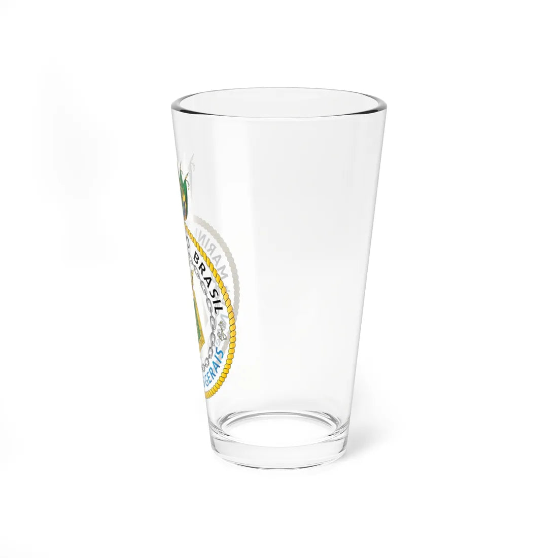 Seal of NAeL Minas Gerais A11 1960 (Brazil) (Coat of Arms) Pint Glass 16oz - Go Mug Yourself