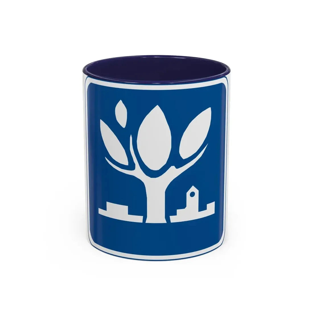 Seal of Naperville Illinois - Accent Coffee Mug 11oz Navy - Go Mug Yourself