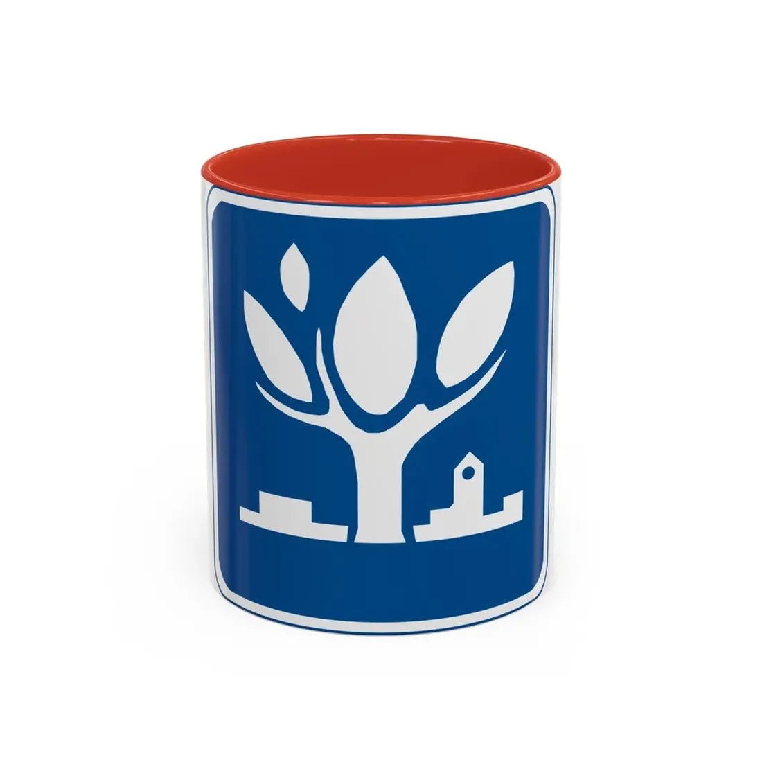 Seal of Naperville Illinois - Accent Coffee Mug 11oz Red - Go Mug Yourself