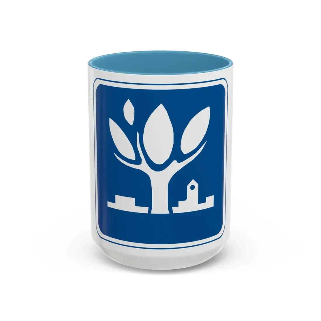 Seal of Naperville Illinois - Accent Coffee Mug 15oz Light Blue - Go Mug Yourself