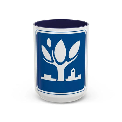 Seal of Naperville Illinois - Accent Coffee Mug 15oz Navy - Go Mug Yourself