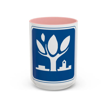 Seal of Naperville Illinois - Accent Coffee Mug-15oz-Pink-Go Mug Yourself