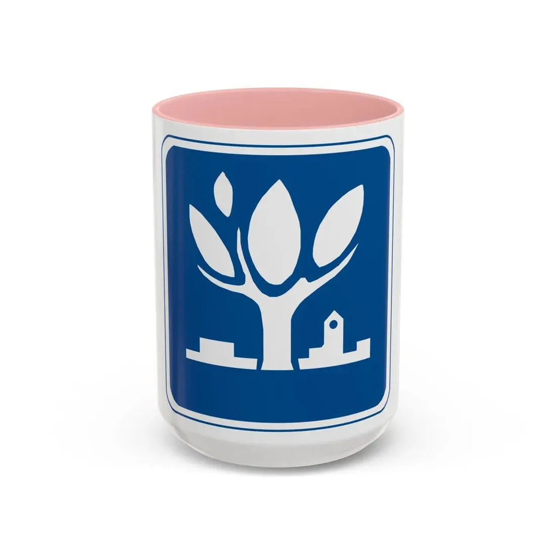 Seal of Naperville Illinois - Accent Coffee Mug 15oz Pink - Go Mug Yourself