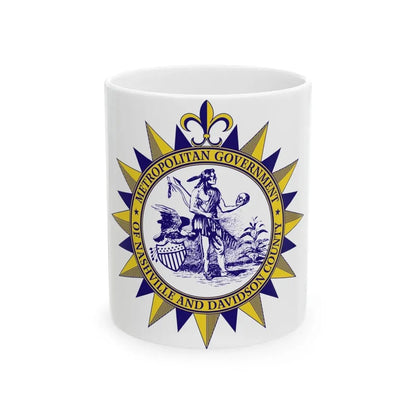 Seal of Nashville Tennessee - White Coffee Mug 11oz - Go Mug Yourself