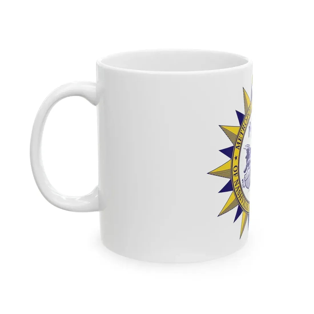 Seal of Nashville Tennessee - White Coffee Mug - Go Mug Yourself