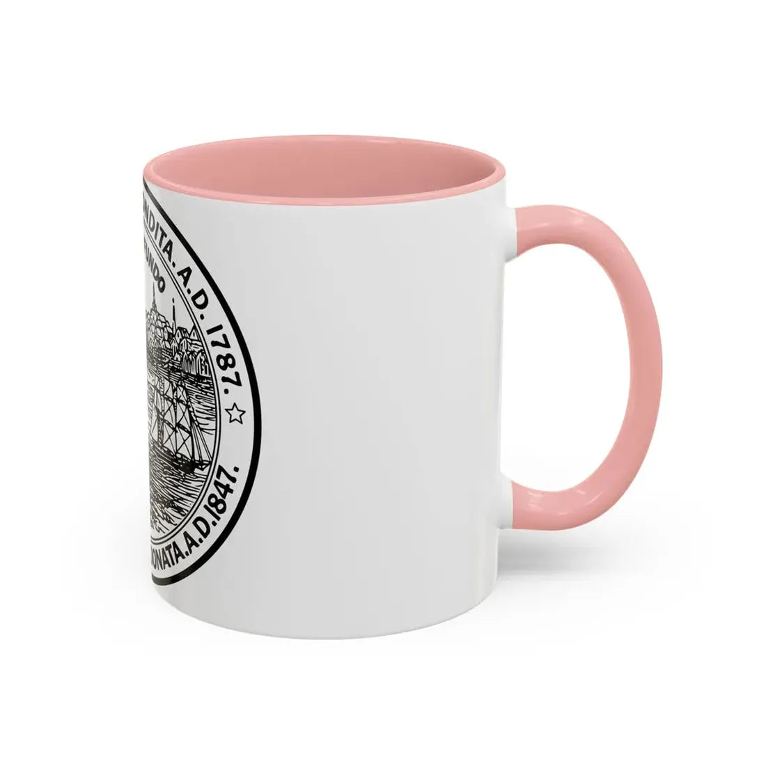 Seal of New Bedford Massachusetts - Accent Coffee Mug - Go Mug Yourself