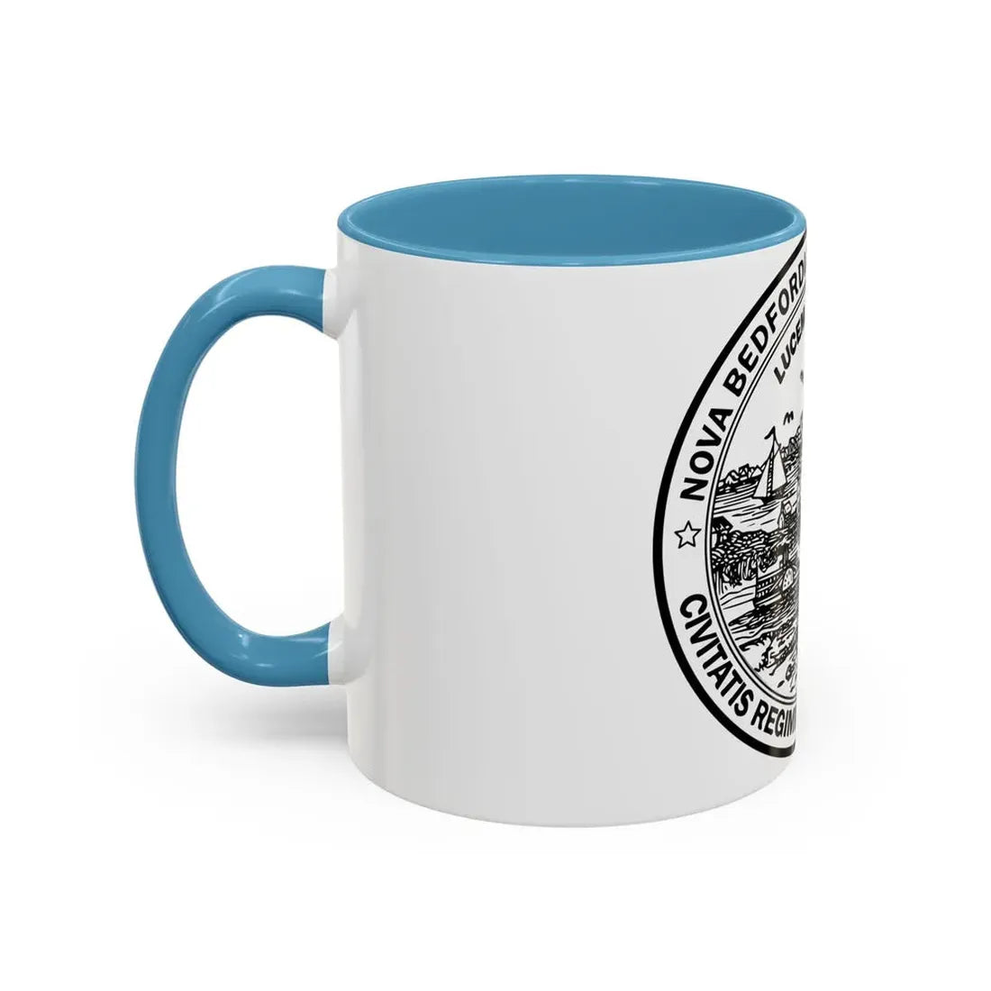 Seal of New Bedford Massachusetts - Accent Coffee Mug - Go Mug Yourself