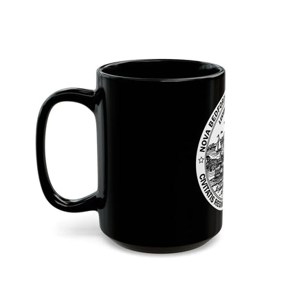 Seal of New Bedford Massachusetts - Black Coffee Mug-Go Mug Yourself